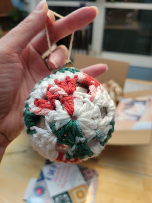 Crocheted christmas ornaments