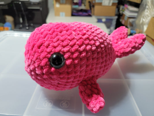 Crocheted whales