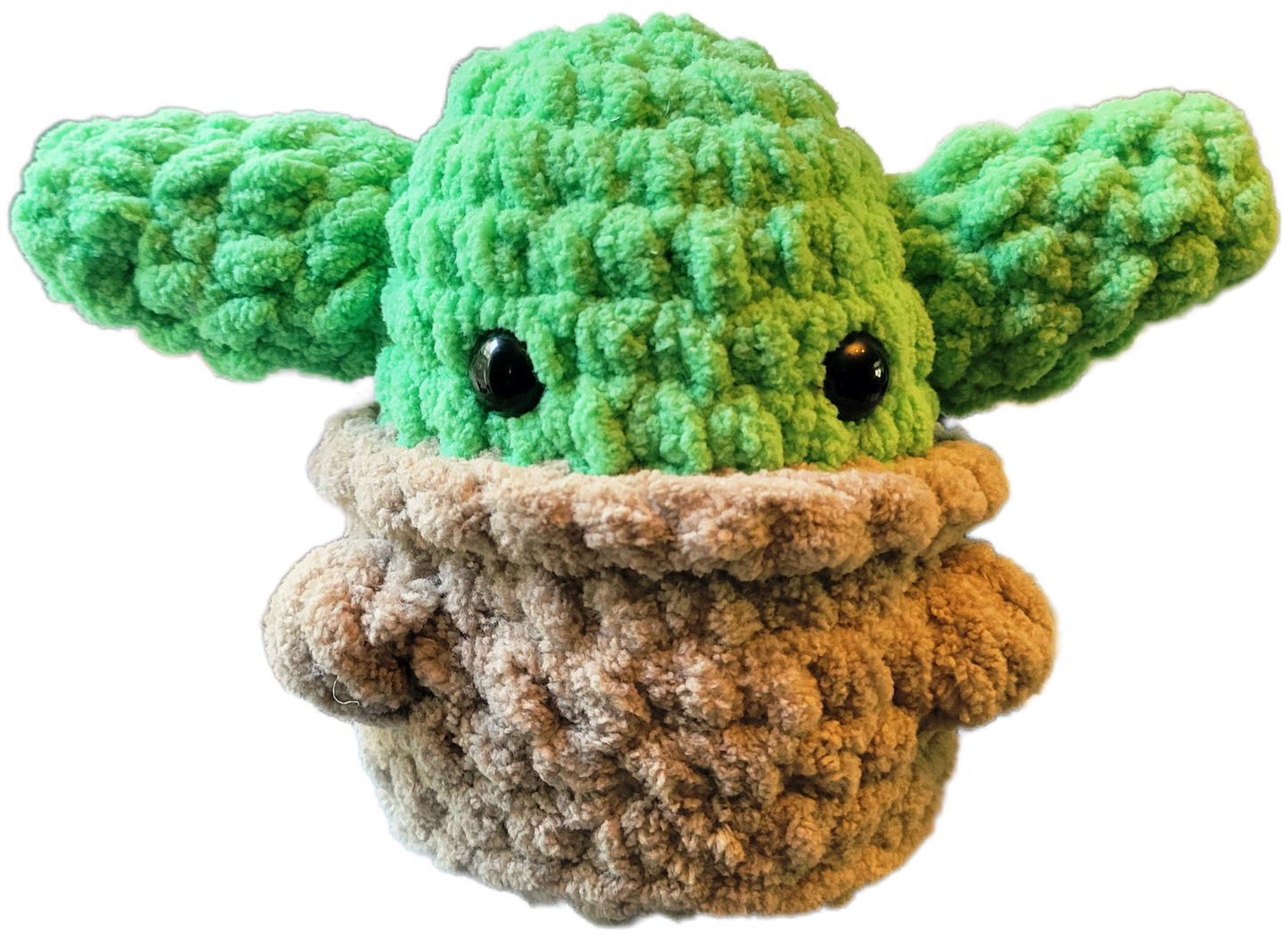 Crocheted Green Baby Alien