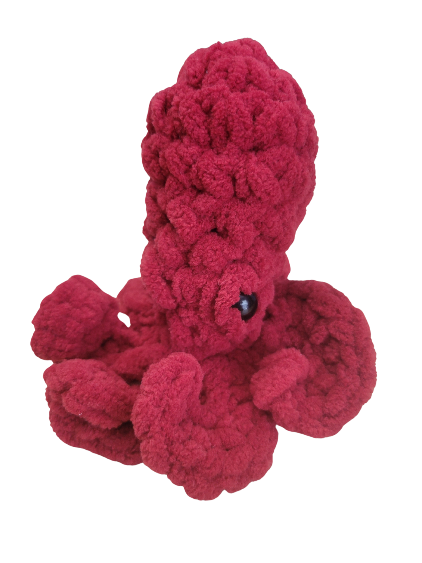 Crocheted octopus plushies