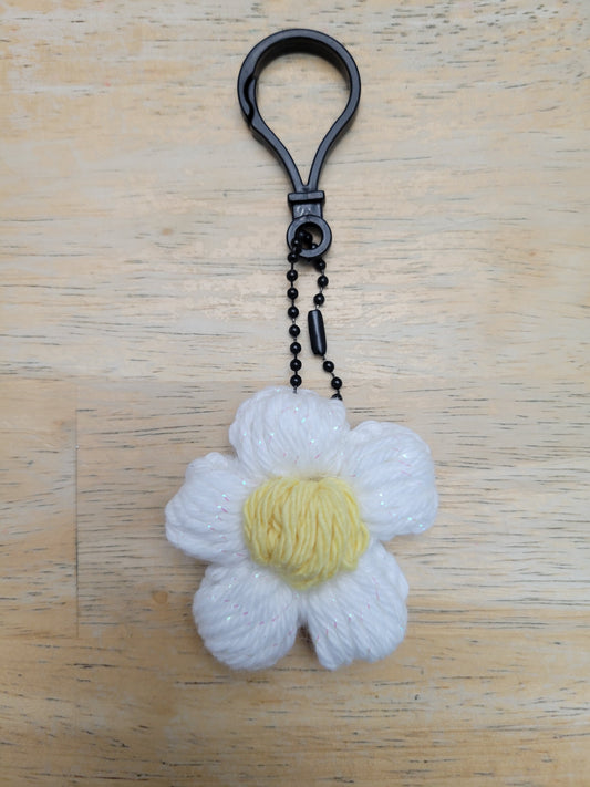 Crocheted flower Keychains