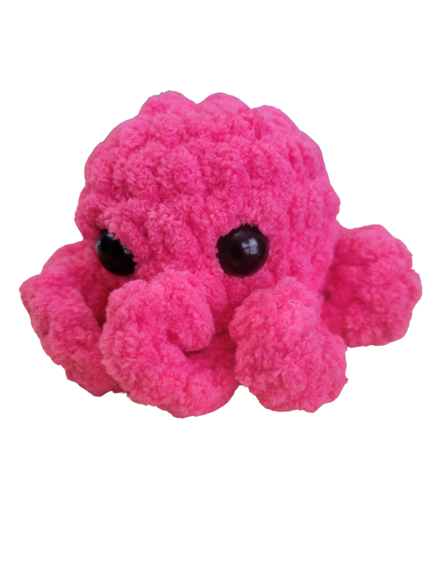 Crocheted octopus plushies