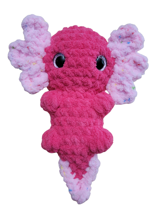 Crocheted Axolotl Plushies