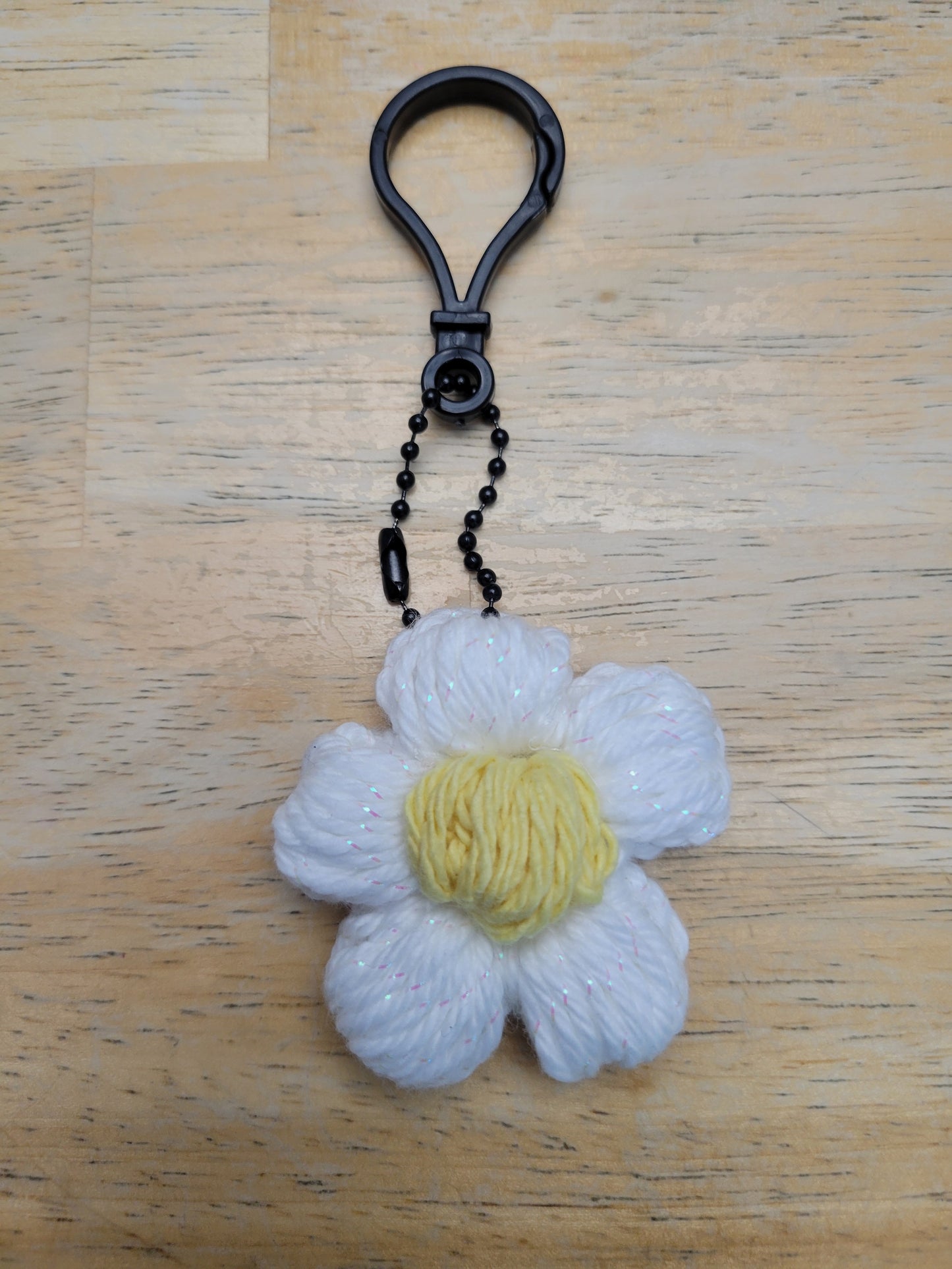 Crocheted flower Keychains