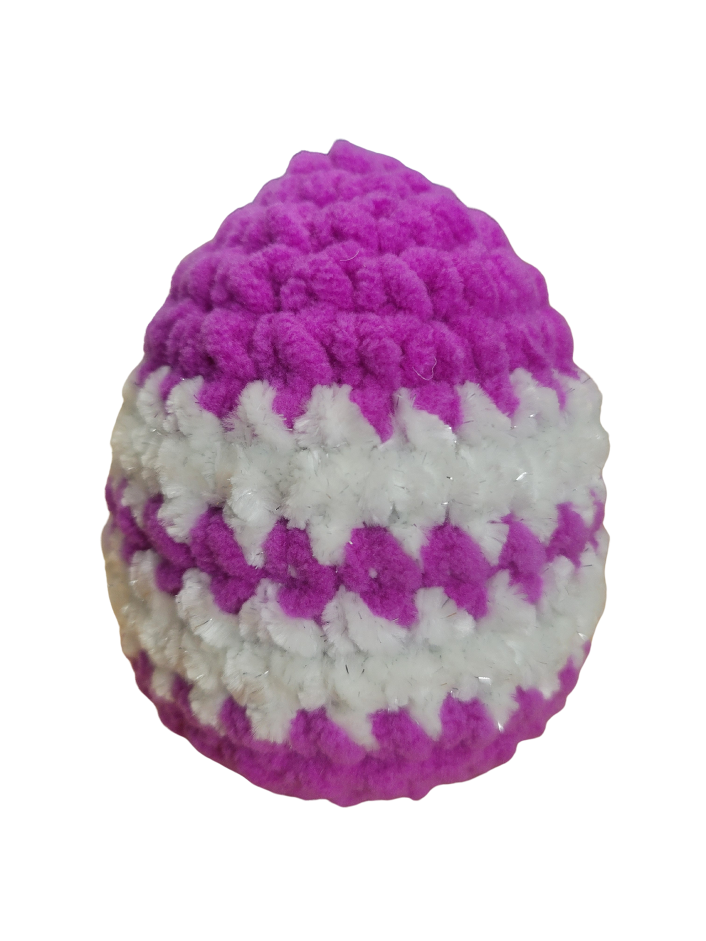 Crocheted Easter egg plushies