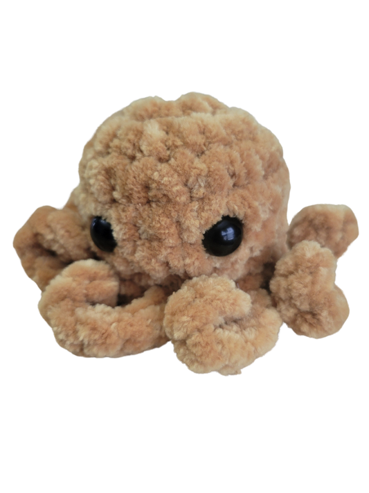Crocheted octopus plushies