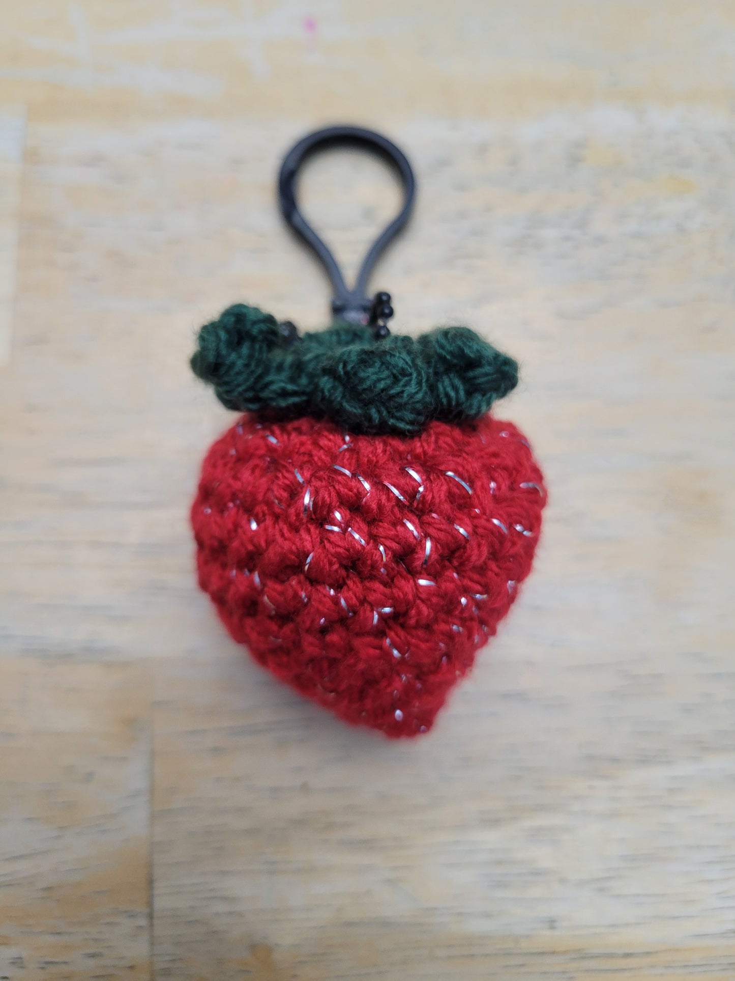 Crocheted flower Keychains