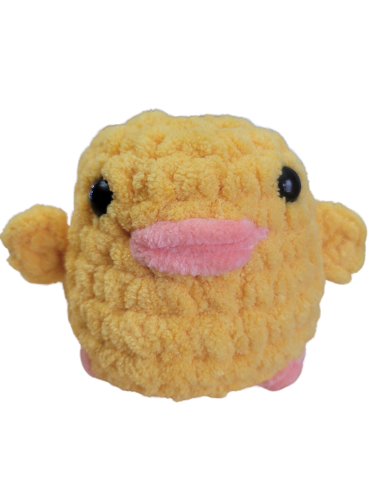 Crocheted chicks and ducklings