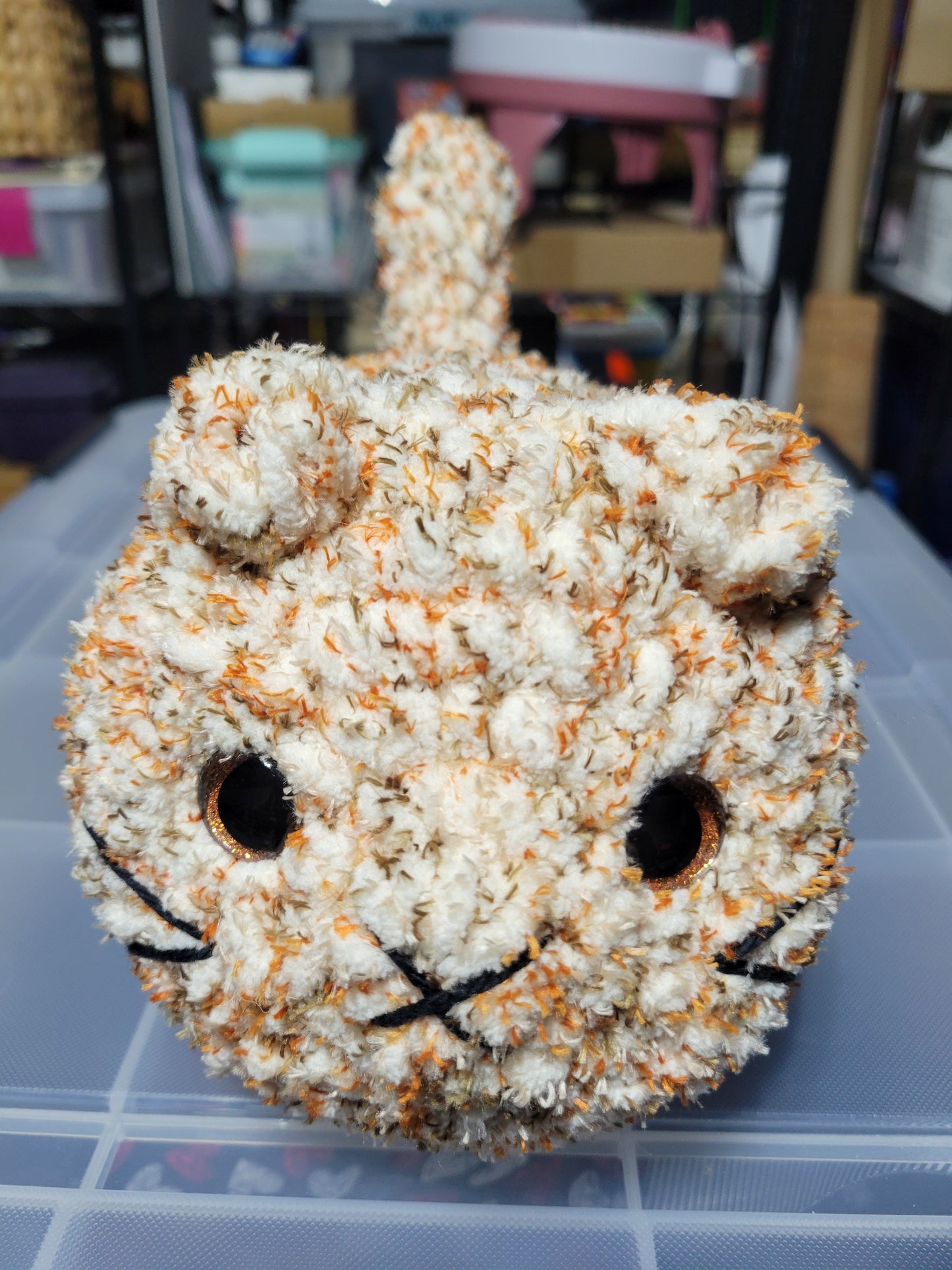 Crocheted loaf Cats
