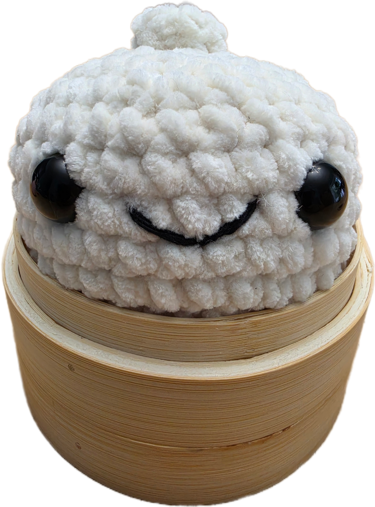 Crocheted dumpling plushy
