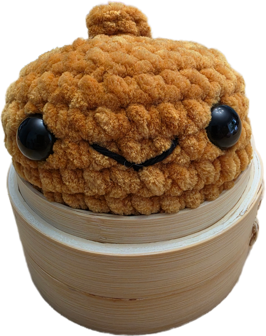 Crocheted dumpling plushy