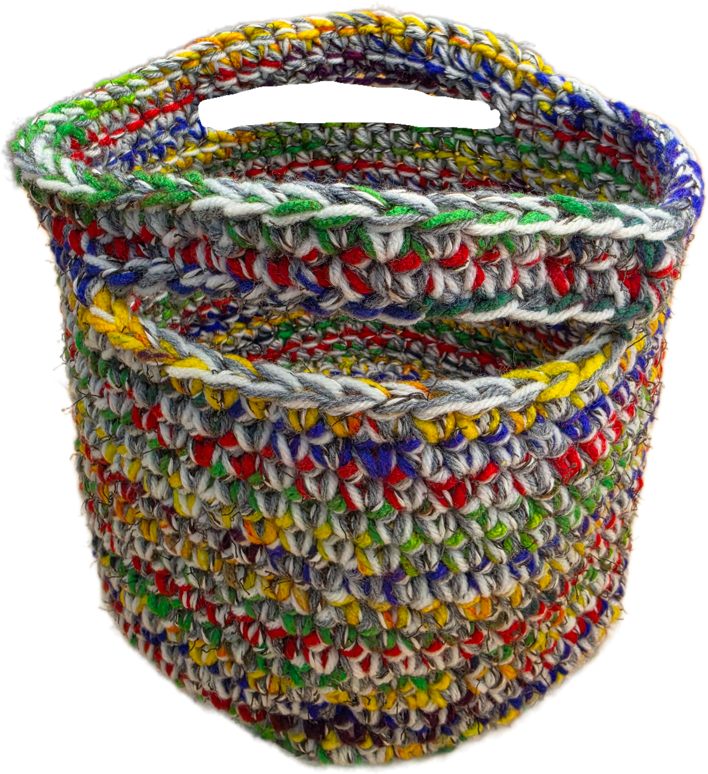 Crocheted baskets
