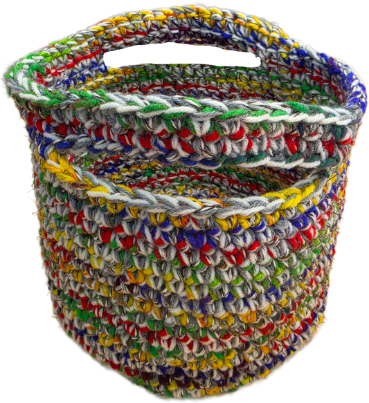Crocheted baskets