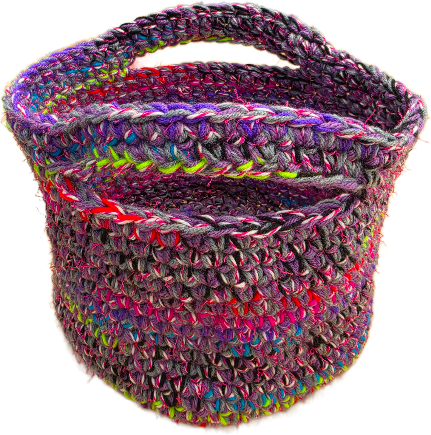 Crocheted baskets