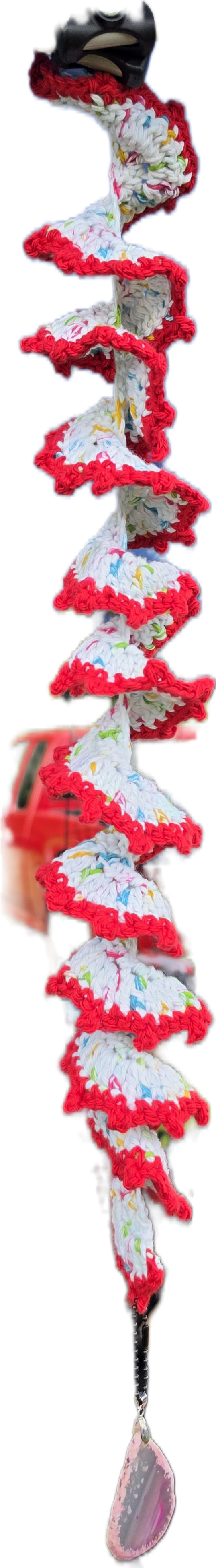 Crocheted wind chime