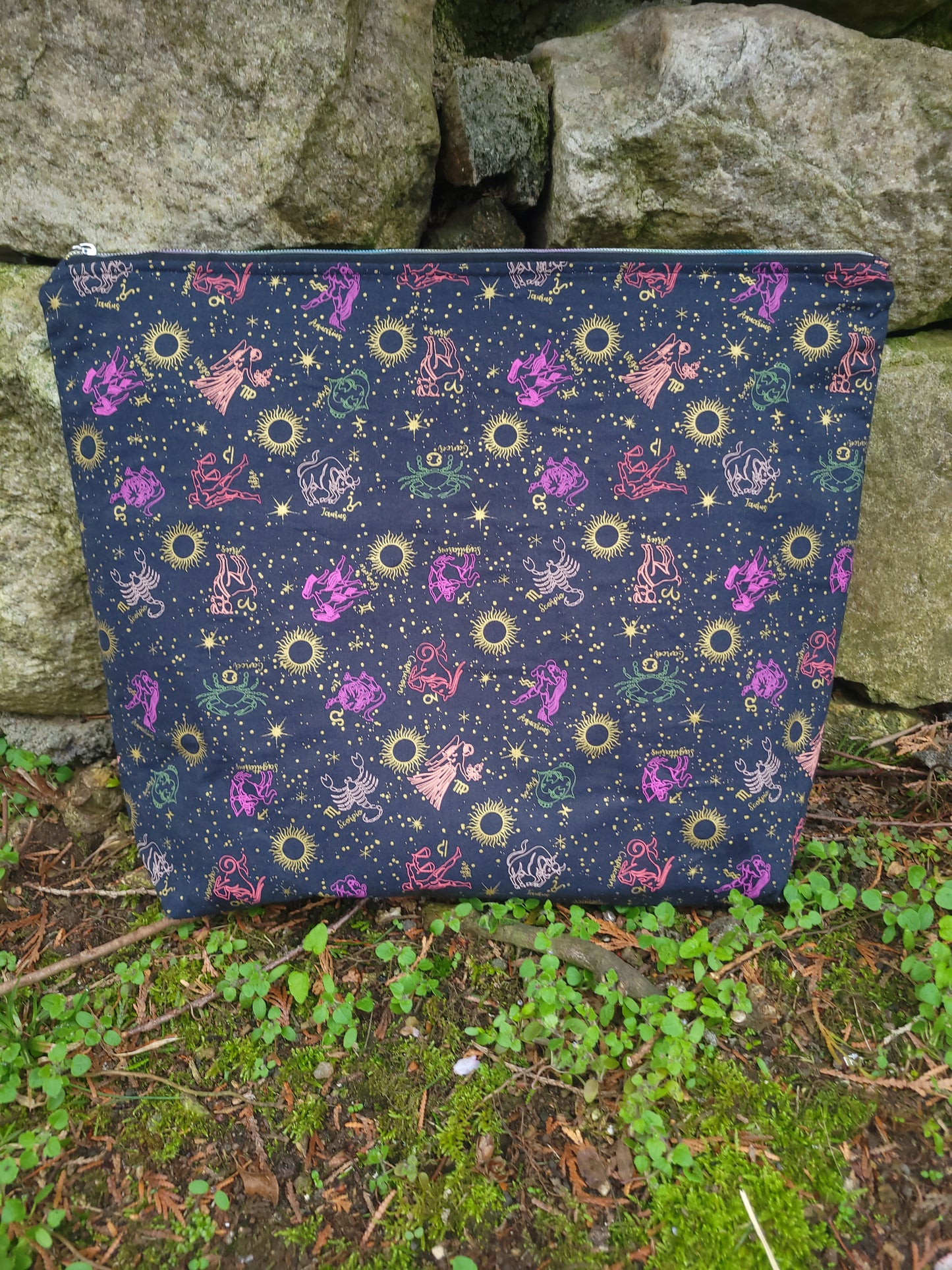 Astrology Extra Large Zippered Project Bag