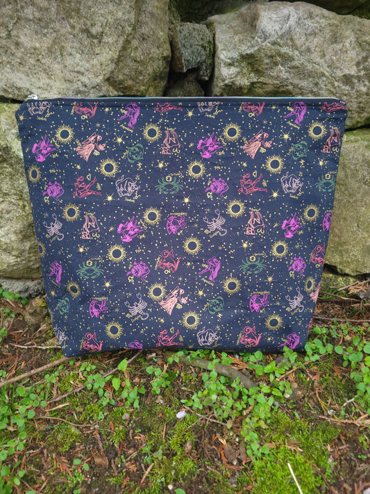 Astrology Extra Large Zippered Project Bag