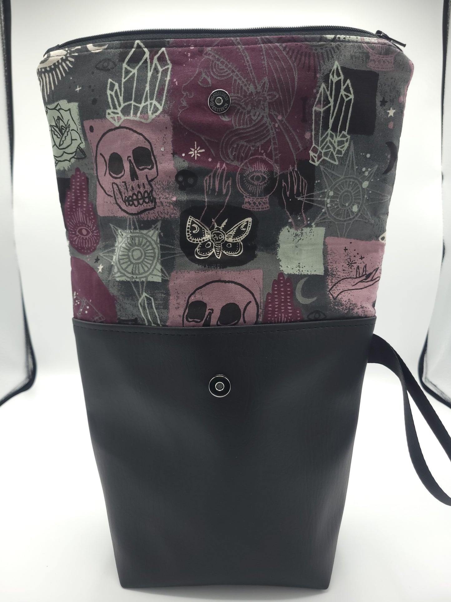 Skulls and Blacks cats Fold-over bag