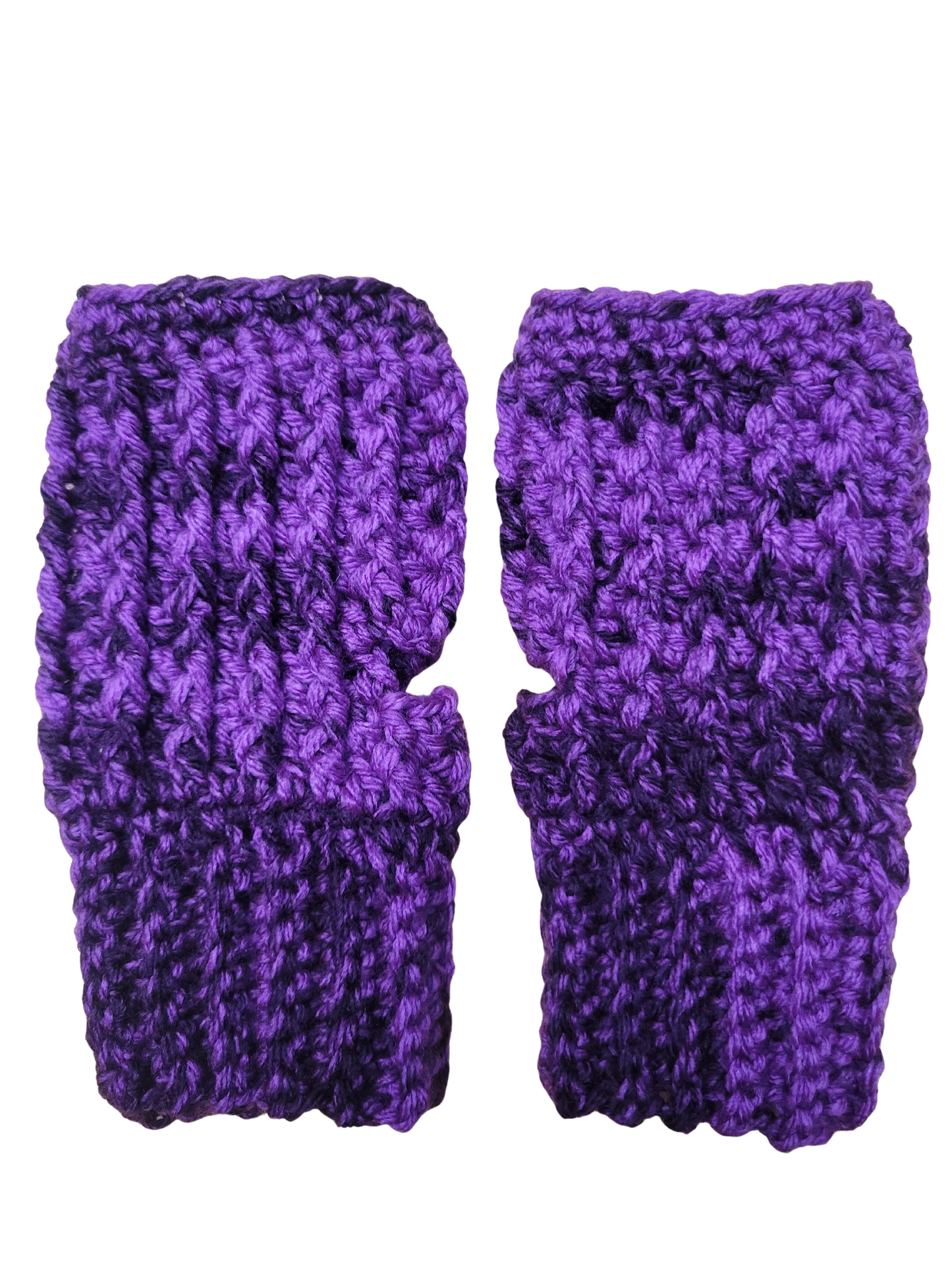 Crocheted Fingless Mitts