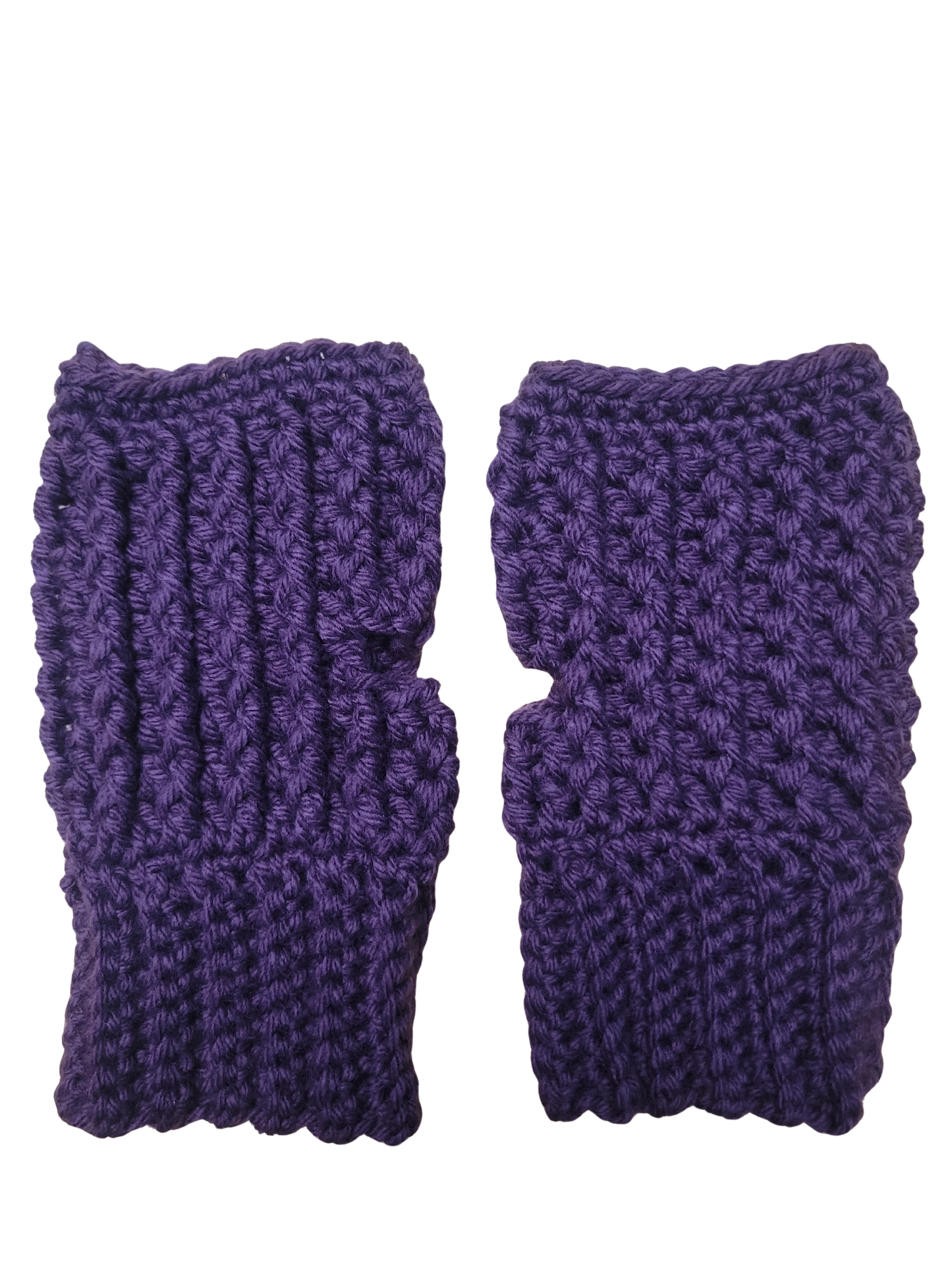 Crocheted Fingless Mitts