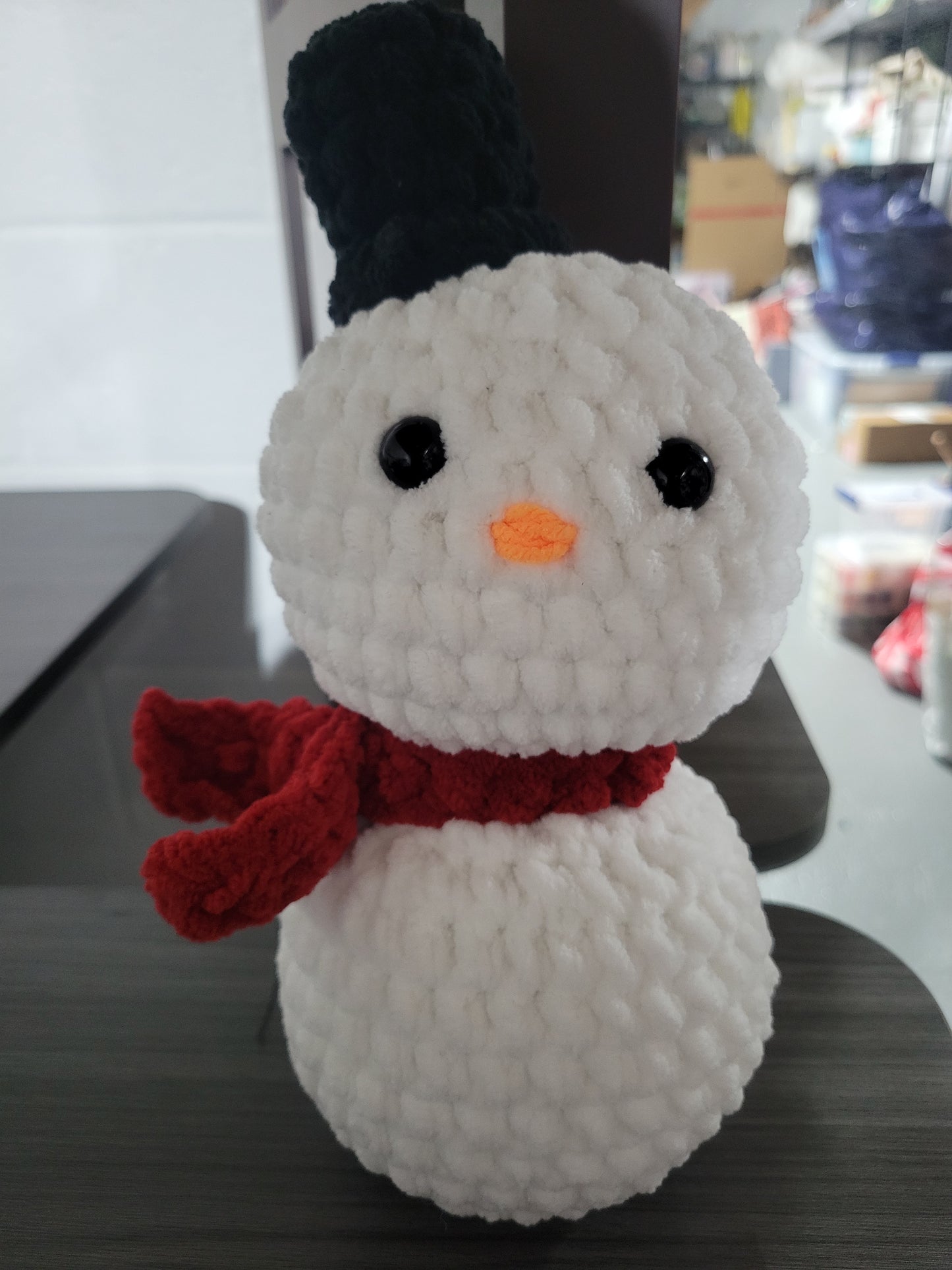 Crocheted Snowman Plushies