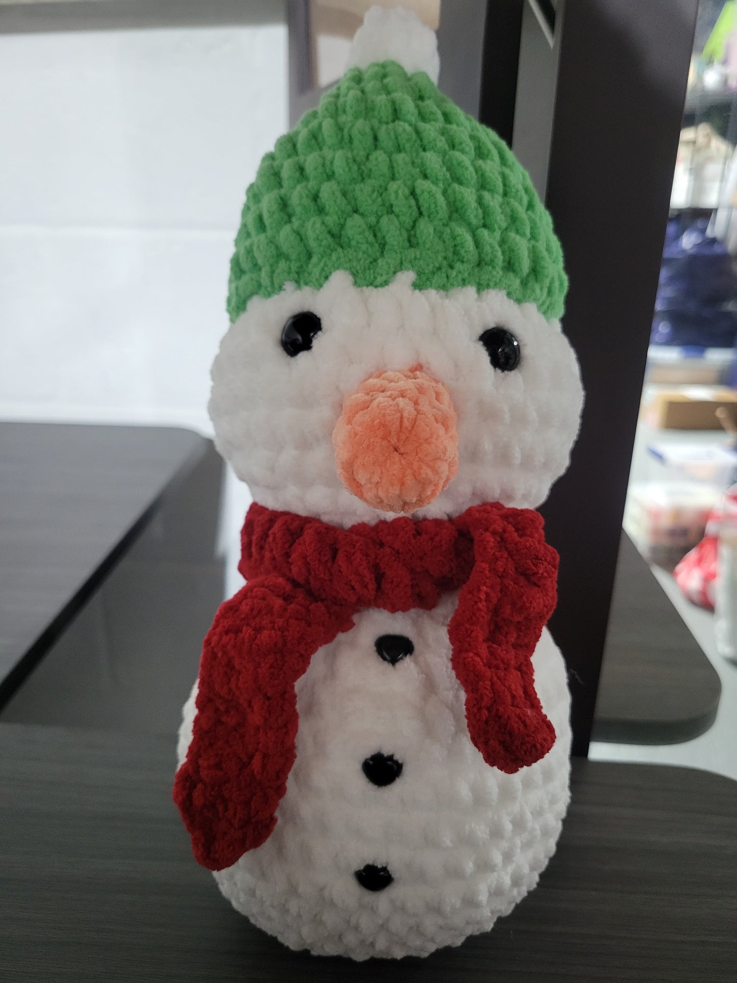 Crocheted Snowman Plushies