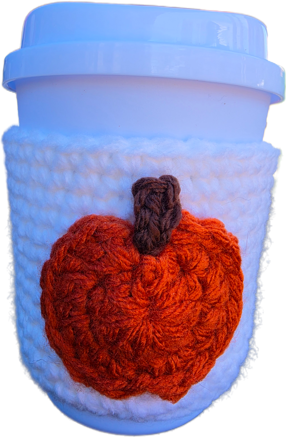 Reusable coffee cup with cozy