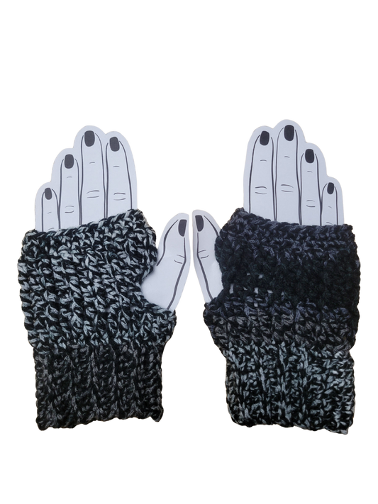 Crocheted Fingless Mitts