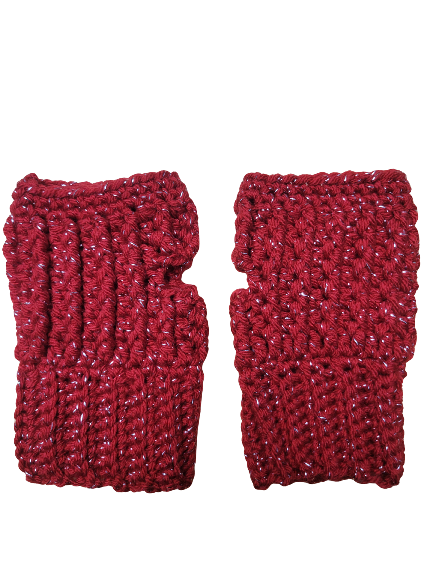 Crocheted Fingless Mitts