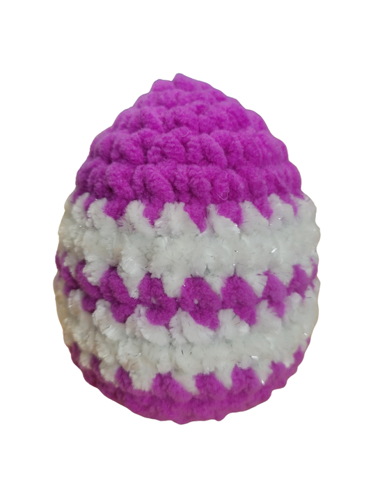 Crocheted Easter egg plushies