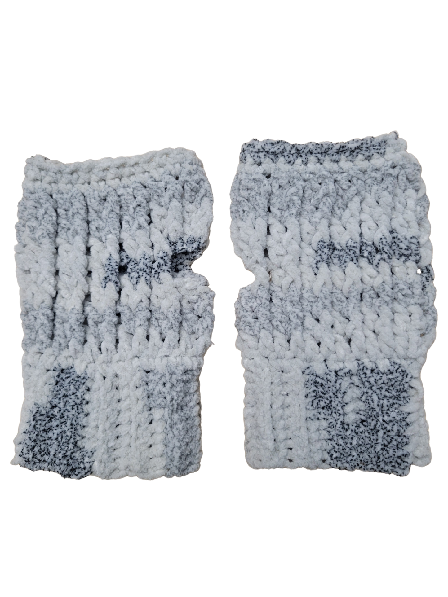 Crocheted Fingless Mitts